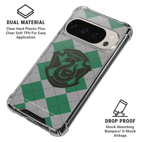 Wizarding World Harry Potter Slytherin Crest Pixel 9 Pro XL Clear Case